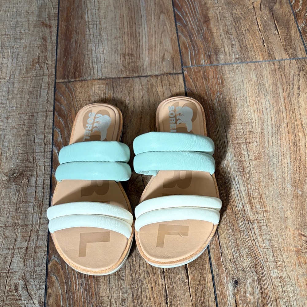 Sorel SoftMoc Two-Tone Slide Sandals
